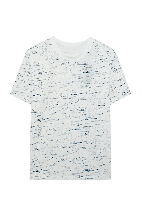 Urban Streetwear Tee  with Minimal Black Line Art